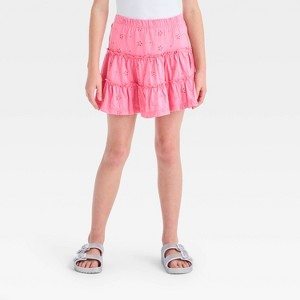 Girls' Tiered Eyelet Skort - Cat & Jack™ - 1 of 3