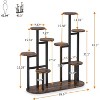 Gulches Rustic 11-Tier Plant Stand, Vintage Brown - 2 of 4