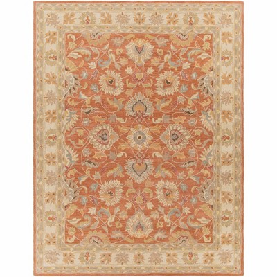 Hauteloom Caesar Hand Tufted Burnt Orange 1124 Wool Carpet