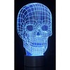 Link 3D Skull Lighting Laser Cut Precision Multi Colored LED Night Light Lamp - Great For Bedrooms, Dorms, Dens, Offices and More! - 4 of 4