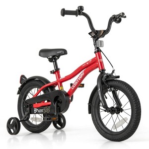 Costway 12"/14"/16"/18" Kids Bike for 3-4 Years Old Boys & Girls with Adjustable Seat Handbrake Reflectors Blue/Purple/Red - 1 of 4