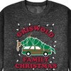 Men's - National Lampoon - Christmas Vacation Holiday Lights Tree with Car Graphic Fleece Sweatshirt - 2 of 4