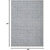 Modern Plaid Runner Rug, Non-Slip, Low Pile, Washable Yellow Carpet for Hallway, Kitchen & Bathroom - 3 of 4