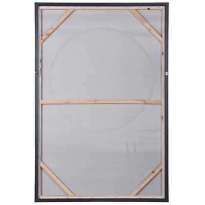 Gold Moon Hand Painted Abstract Landscape Canvas Art