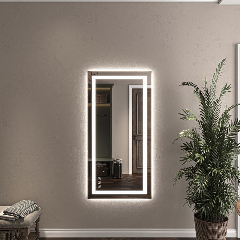 Organnice Frameless Decorative Wall Mirrors with Dimmable Light, 2 of 5