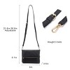 Generic Small Crossbody bags for Women Cross body Purse Shoulder Bag Black - 3 of 4