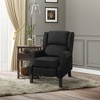 Vintage Upholstered Wingback Heated Vibrating Massage Recliner Chair with Remote Controller and Push-back Recline - 2 of 4