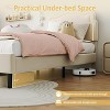 Twin Size Luxury Velvet Princess Platform Bed Frame - Smart Headboard, Built-in Storage Drawer, Wooden Slats Support,Cozy Bed for Bedroom - 4 of 4