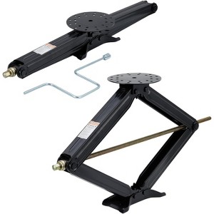 GOCAPTAIN Trailer Stabilizer Jacks, 7500LBS Heavy Duty RV Scissor Leveling Jack, 4"-30" Height Adjustable with Crank Handle for Travel Trailer, Camper - 1 of 4