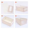 REGALWOVEN Foldable Decorative Storage Bin with Handles for Clothing Organizer 2 Pcs - 3 of 4