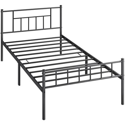 Black metal bed frame target sales