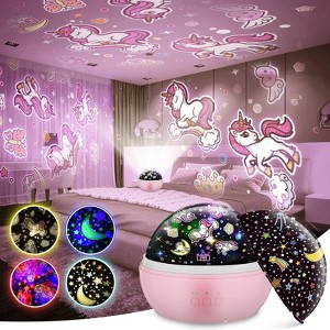 FUNFORFUN Night Light Projector for Kids, Star Projector Rotating Galaxy Light for Kids Room, Gifts for 3-12 Year Old Boys Girls - 1 of 4