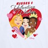 Girls' - Disney Princess - Kisses and Valentine Wishes Short Sleeve Graphic T-Shirt - 2 of 4