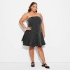 Women's Denim Pleated Mini A-Line Dress - Wild Fable™ - 2 of 3