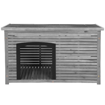 FDW Dog House Easy To Set Up Outdoor Indoor Wooden Dog House
