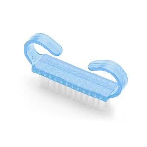 Unique Bargains Durable Translucent Horn Nail Brush 2.44"x1.38" 1 Pc - 1 of 4