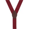 CTM Men's 1.375 Inch Wide Solid Color Y-Back Double Clip-End Suspenders - 2 of 4