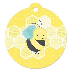 Big Dot of Happiness Honey Bee - Baby Shower or Birthday Party Favor Gift Tags (Set of 20) - 1 of 4