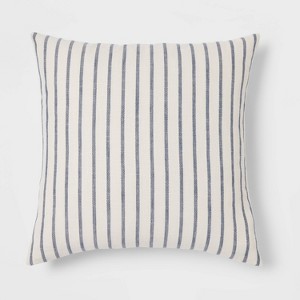 Oversized Cotton Striped Square Throw Pillow - Threshold™ - 1 of 4