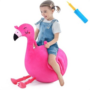 iPlay, iLearn Bouncy Pals Kids Flamingo Hopper Ball - 1 of 3