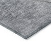 Denim Blue And Sky Blue Abstract Washable Indoor Outdoor Area Rug - 4 of 4