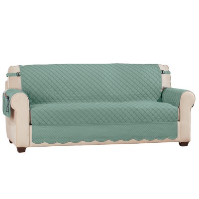 Collections Etc Camille Quilted Reversible Machine Washable Furniture Protector