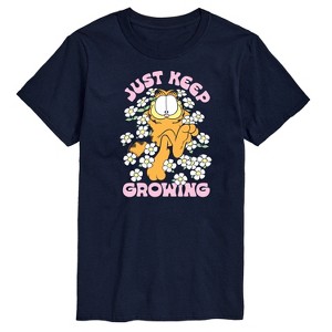 Men's - Garfield - Garfield Flowers Keep Growing Short Sleeve Graphic T-Shirt - 1 of 4