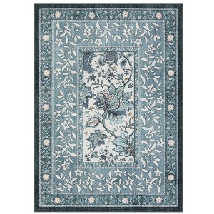 COZONY Floral Design Low-Pile Runner, Washable Non-Skid Rug, Versatile Floor Mat Carpet for Living Room Bedroom Dining Office - 1 of 4
