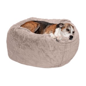 FurHaven Round Plush Ball Dog Bed - 1 of 4