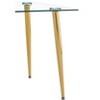 NicBex Dining Table Contemporary Rectangle Tempered Glass Dining Table with Metal Legs for Dining Room - 3 of 4