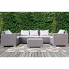 Rug Branch Contemporary Botanical Taupe Indoor Area Rug - 2 of 4
