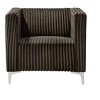 Home Design Gavin Velvet Square Arm Chair - 4 of 4