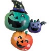 33" Halloween Fun & Spooky Pumpkin Stacker Balloon with 4 Latex Balloons – Medium Shape Party Decoration - 2 of 4