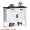 Farmhouse Console Table with 2 Door Cabinet and 2 Drawers - Entryway Table with Cabinets,for Living Room - 2 of 4