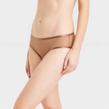 Women's Laser Cut Cheeky Underwear - Auden™ Pearl Tan Xl : Target