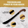 Condor Tool & Knife Golok Heavy Duty Machete with Leather Sheath - 1075 High Carbon Steel - Tactical Machete - 0.2in Thick - 14.5in Blade - 30.7oz - 4 of 4