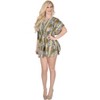 HAPPY BAY Women's Summer Loose Vacation Mini Beachwear Swim Suit Hawaiian Bathing Suit Cover Ups Small-Medium Yellow Animal Icon - 2 of 4
