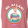 Women's Barbie Hi Allan Graphic Racerback Tank - Heather Mauve - Small - 2 of 3