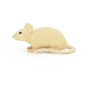 Collectible Wildlife Gifts | Mouse Toy, Shrew,  Rodent, White,  Realistic Rubber Figure, Model, Animal, Hand Painted Figurines,  2.5"    CH084 BB83 - 1 of 4