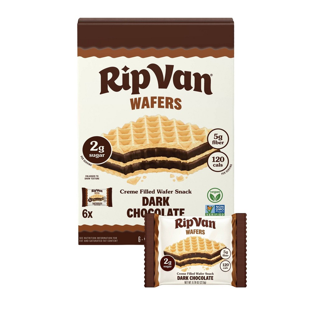 Rip Van Wafers Dark Chocolate - 4.68oz/6ct