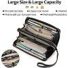 Hachikiko Womens Clutch Wallet RFID Blocking - Vegan Leather Wristlet with Adjustable Grip Hand Strap, Dual-Zipper Large Capacity Credit Card - 4 of 4
