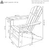 Sunnydaze All-Weather HDPE Outdoor Patio Adirondack Chair with Drink Holder - 4 of 4