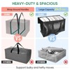 6-Pack Oversized Heavy Duty Moving Bags Clothes Storage Tote,Clear/Gray/Black-HOMLUX - 4 of 4