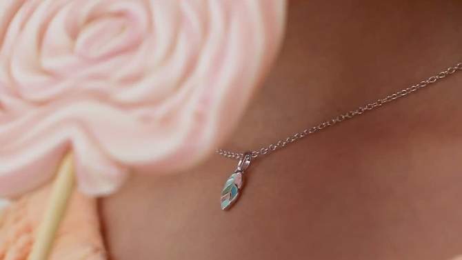 Girls' Pastel Feather Sterling Silver Necklace - In Season Jewelry, 2 of 6, play video