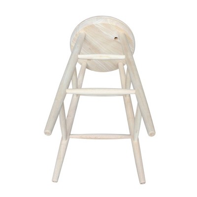 Classic 31" Swivel Scooped Seat Barstool in Unfinished Wood
