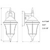 VAXCEL Newark Weathered Bronze Motion Sensor Dusk to Dawn Traditional Outdoor Wall Light with Clear Glass - 3 of 4