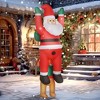 SKRAN Christmas Blow Up Decoration, 7FT Hanging Christmas Inflatable Santa with Dog for Yard Lawn and Garden - 4 of 4