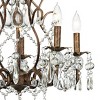 Vienna Full Spectrum Jolie Bronze Pendant Chandelier 19 1/2" Wide French Crystal Beaded 5-Light Fixture for Dining Room House Kitchen Island Bedroom - 3 of 4
