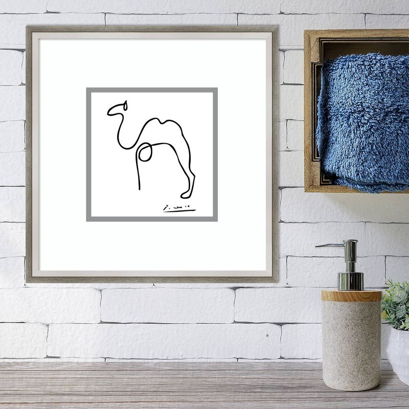 16&#34; x 16&#34; Camel by Pablo Picasso Framed Wall Art Print Gray - Amanti Art, 6 of 10