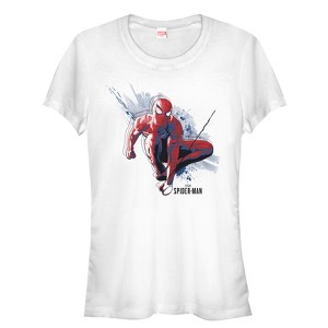 Juniors Womens Marvel Gamerverse Spider-Man City T-Shirt - 1 of 3